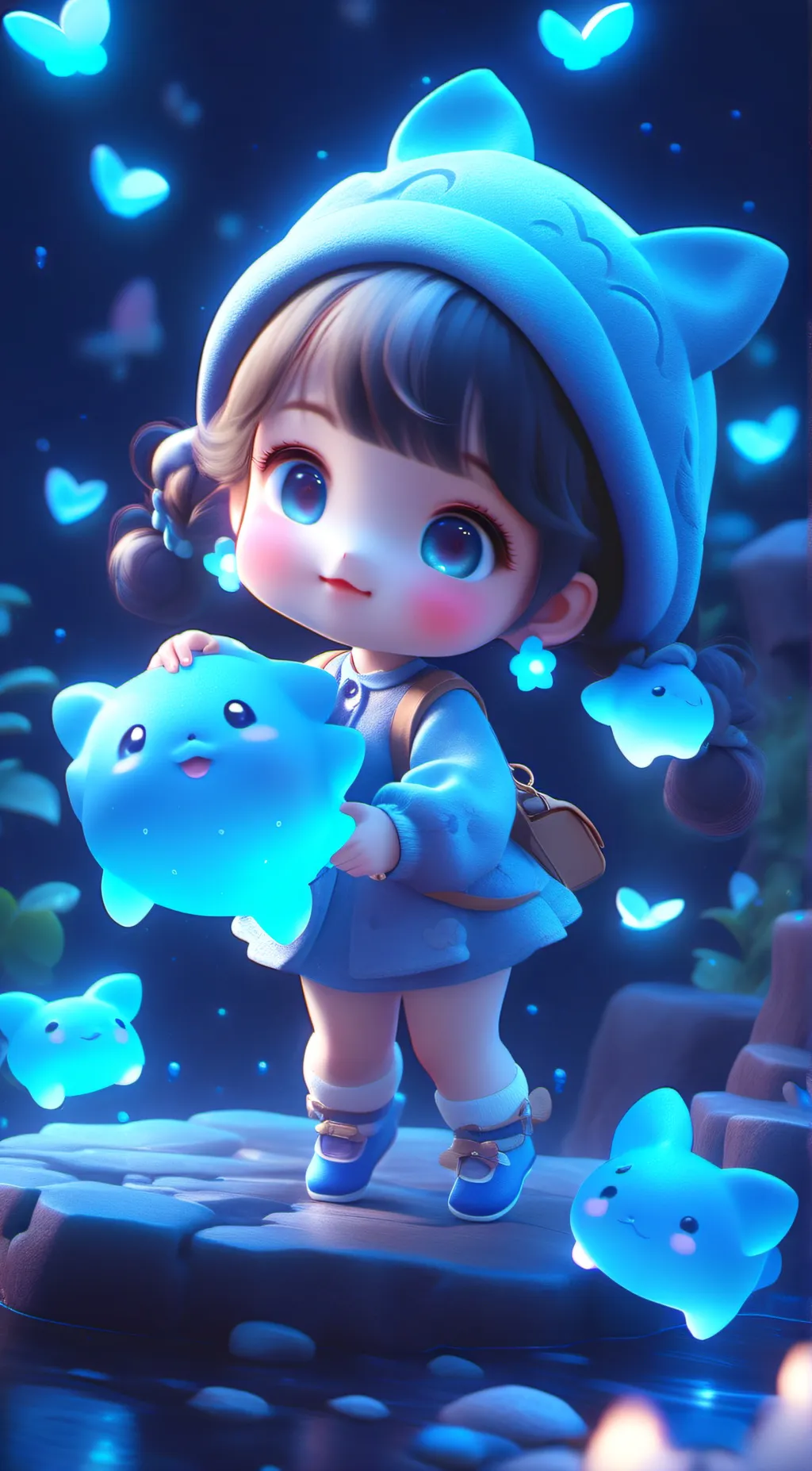 ai character: uwu girl background