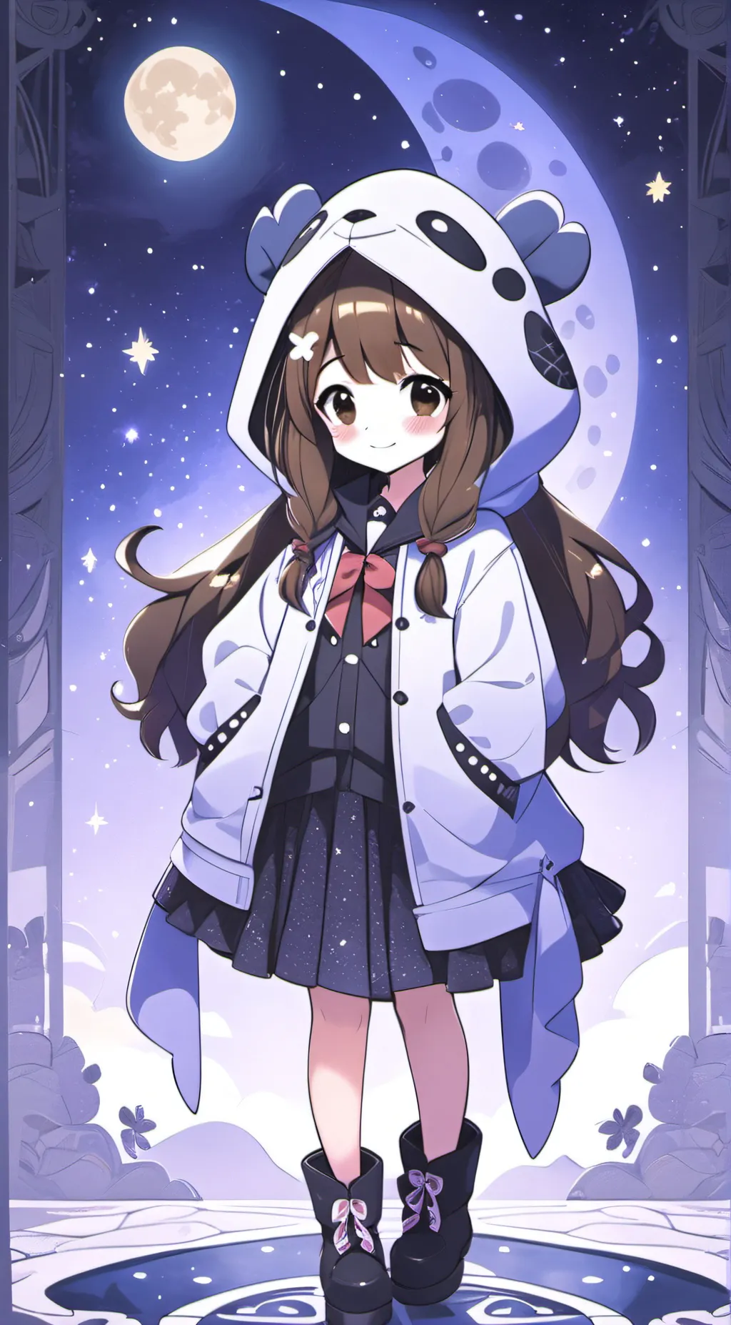 ai character: Aurora background