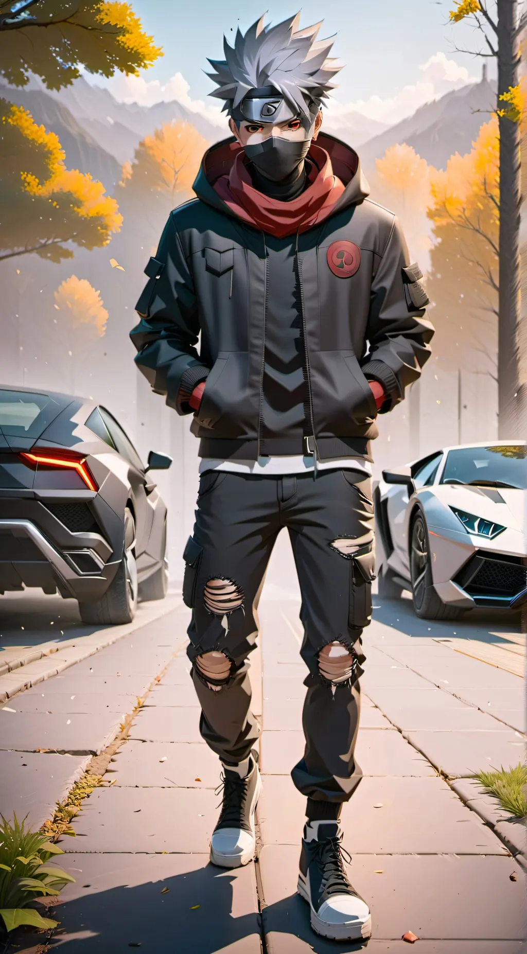 ai character: kakashi Hatake  background