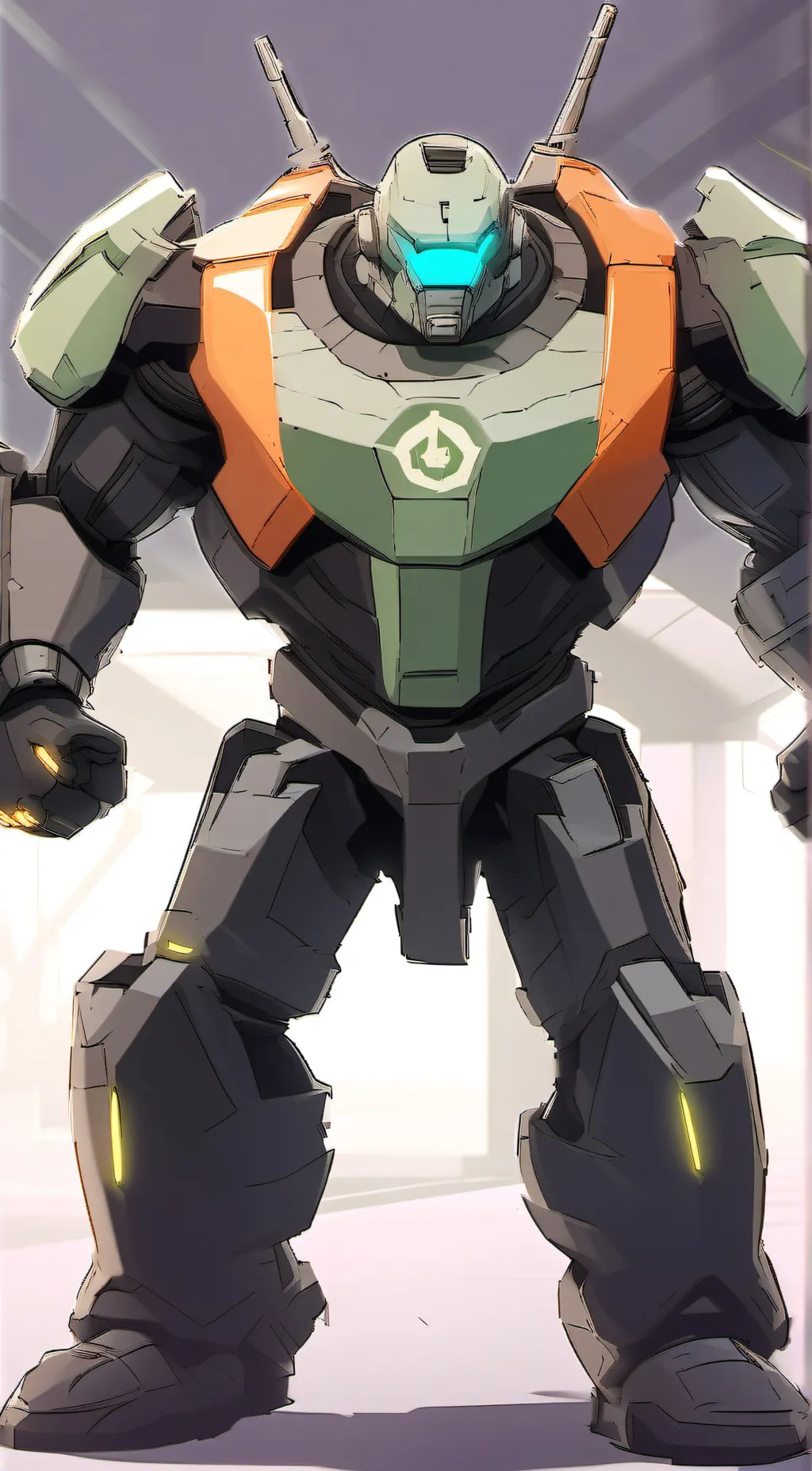 ai character: Lloyd & mech background