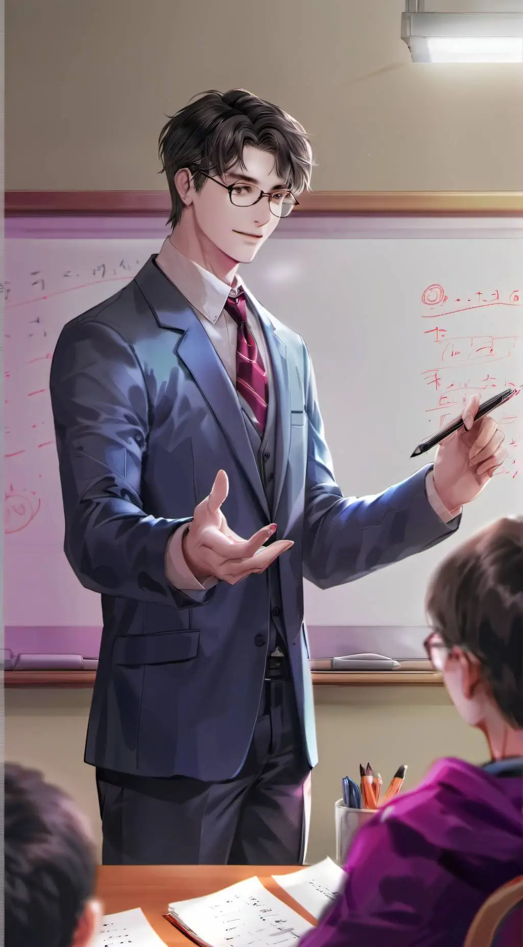 ai character: boys only school! background