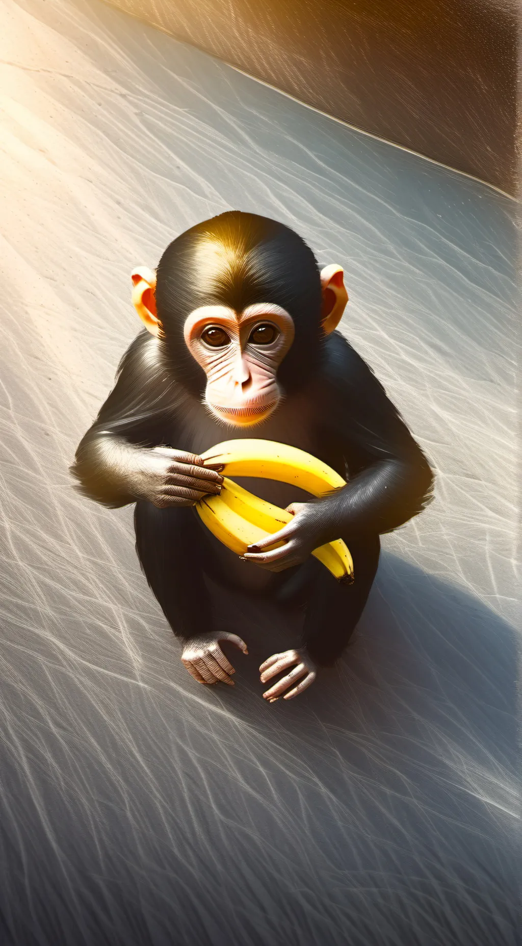ai character: monkey background