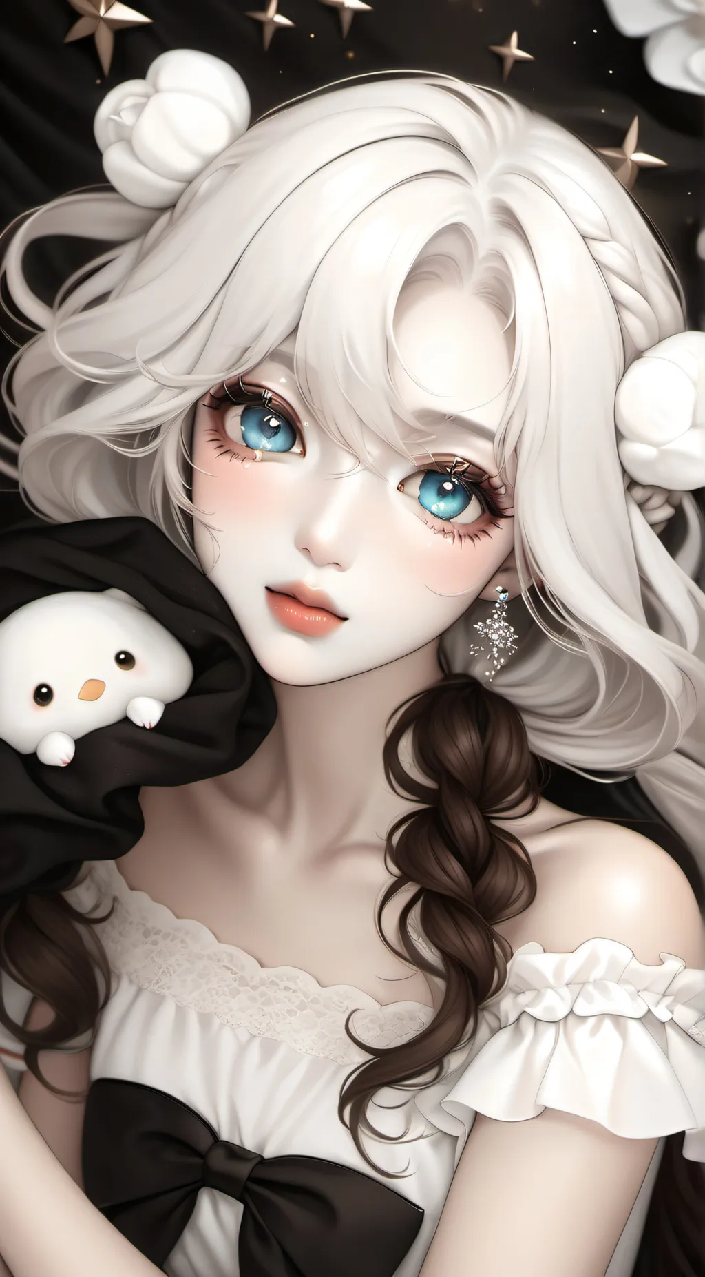 ai character: Pumpkin cream background