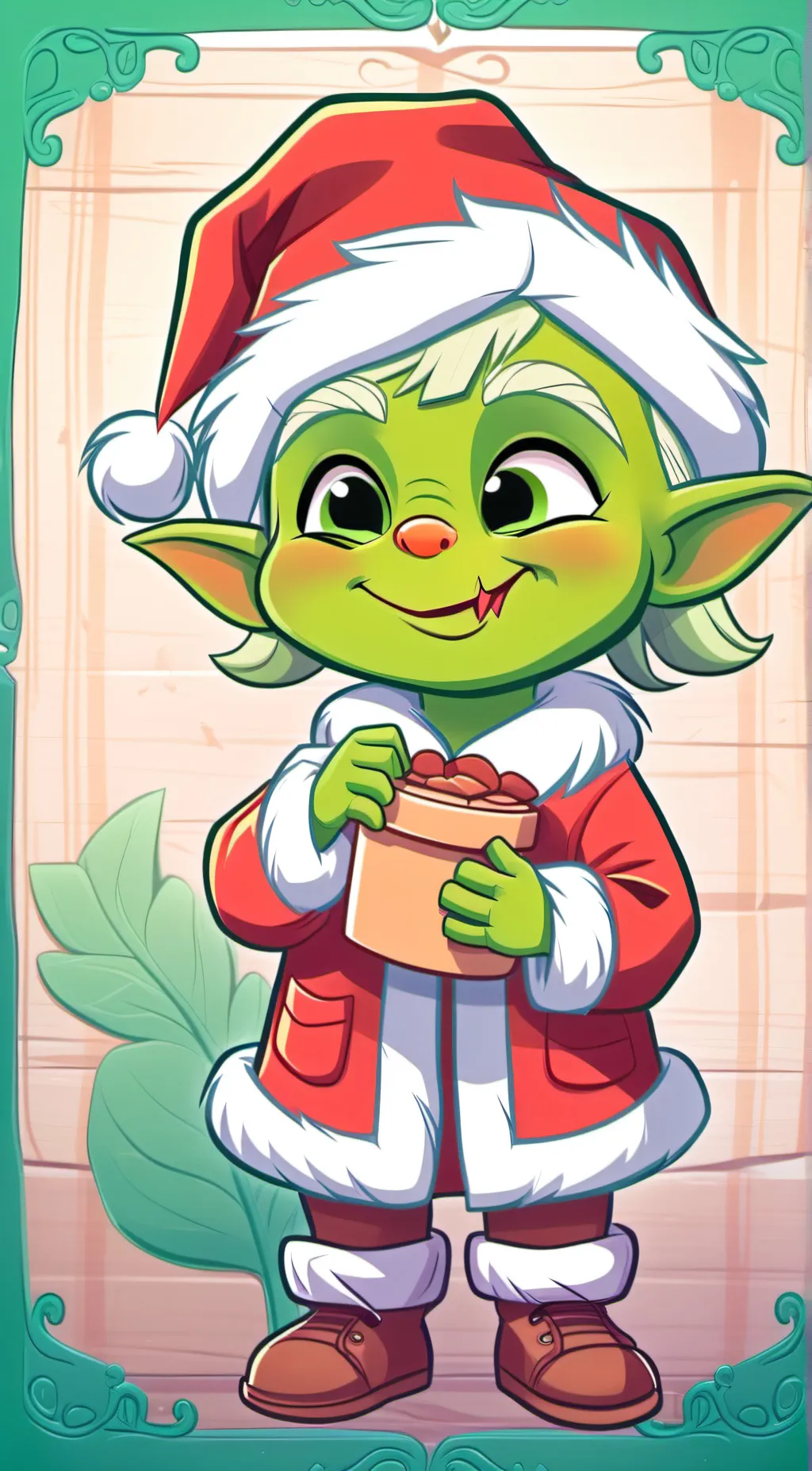 ai character: baby Grinch pt 2 background