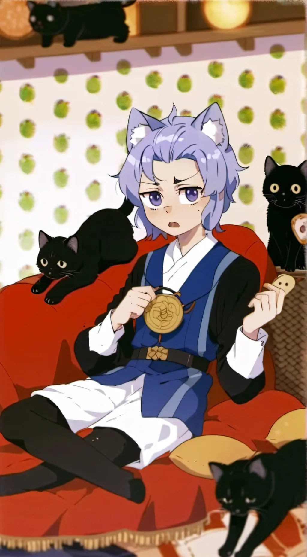 ai character: dog day  background