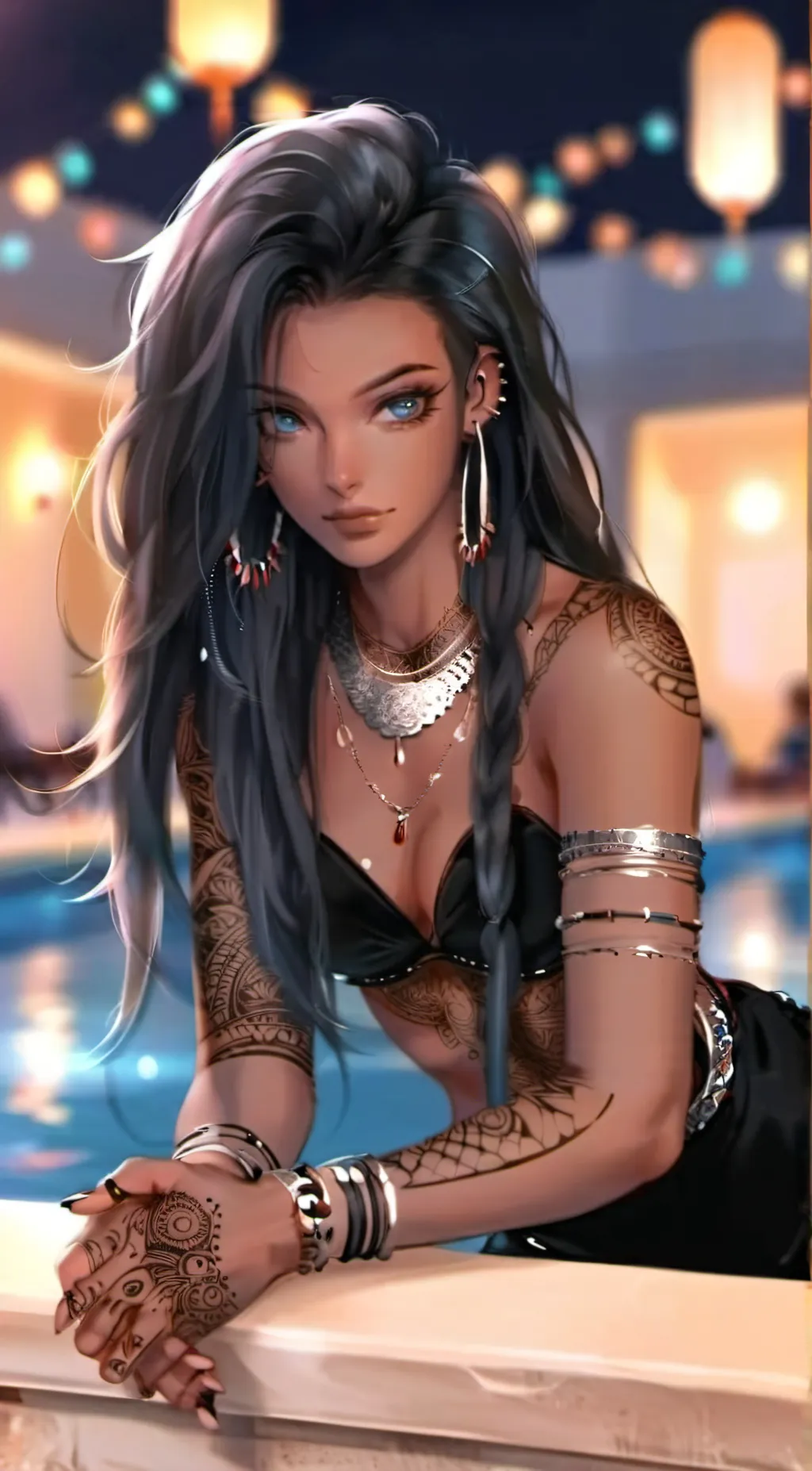 ai character: Aurelia Moon background