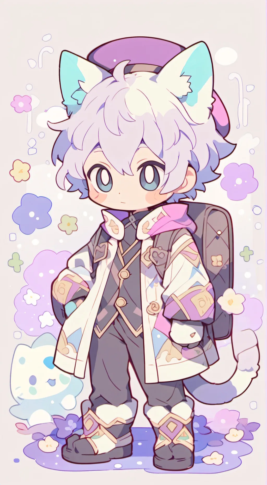 ai character: yandere catnap background