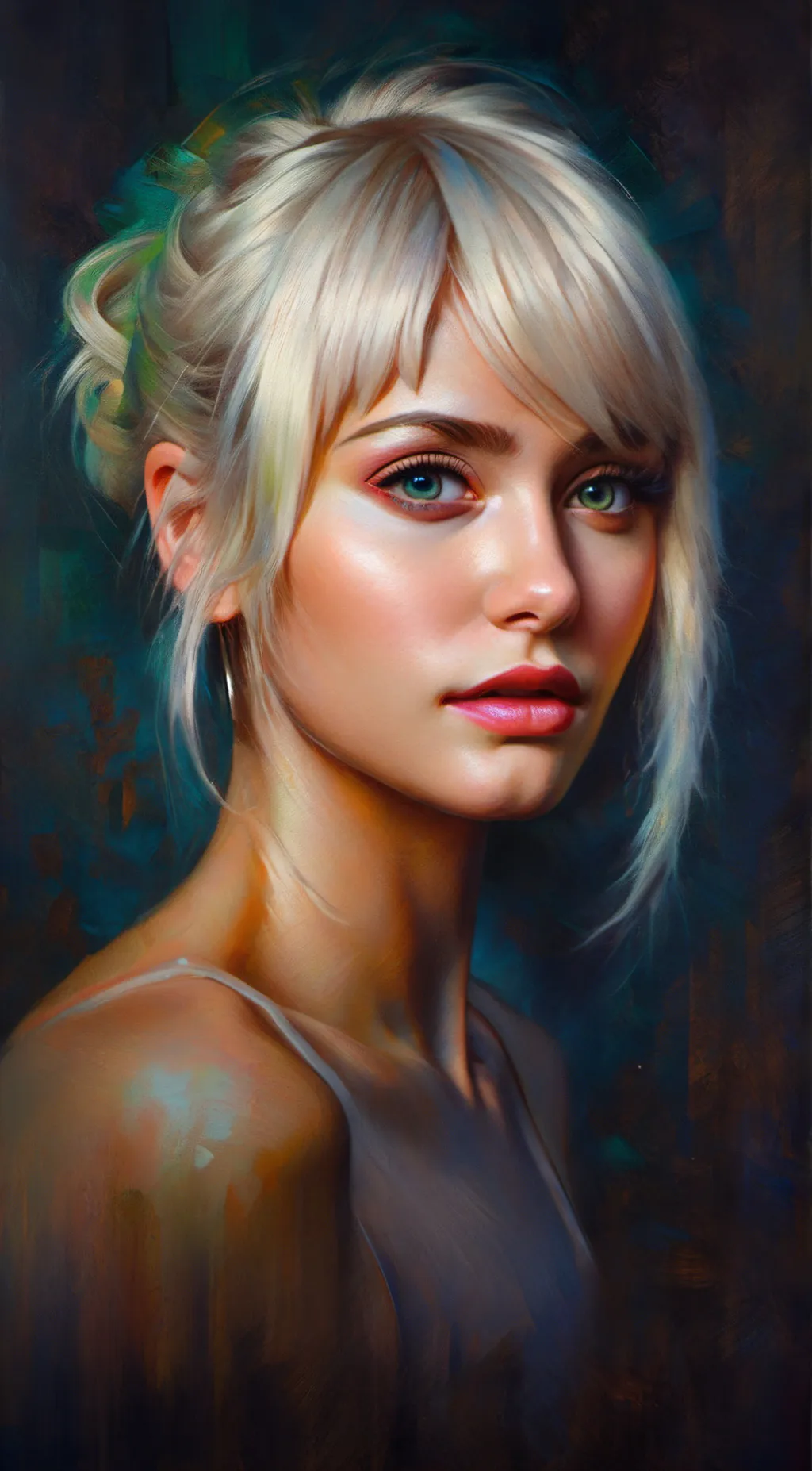 ai character: Ashley  background