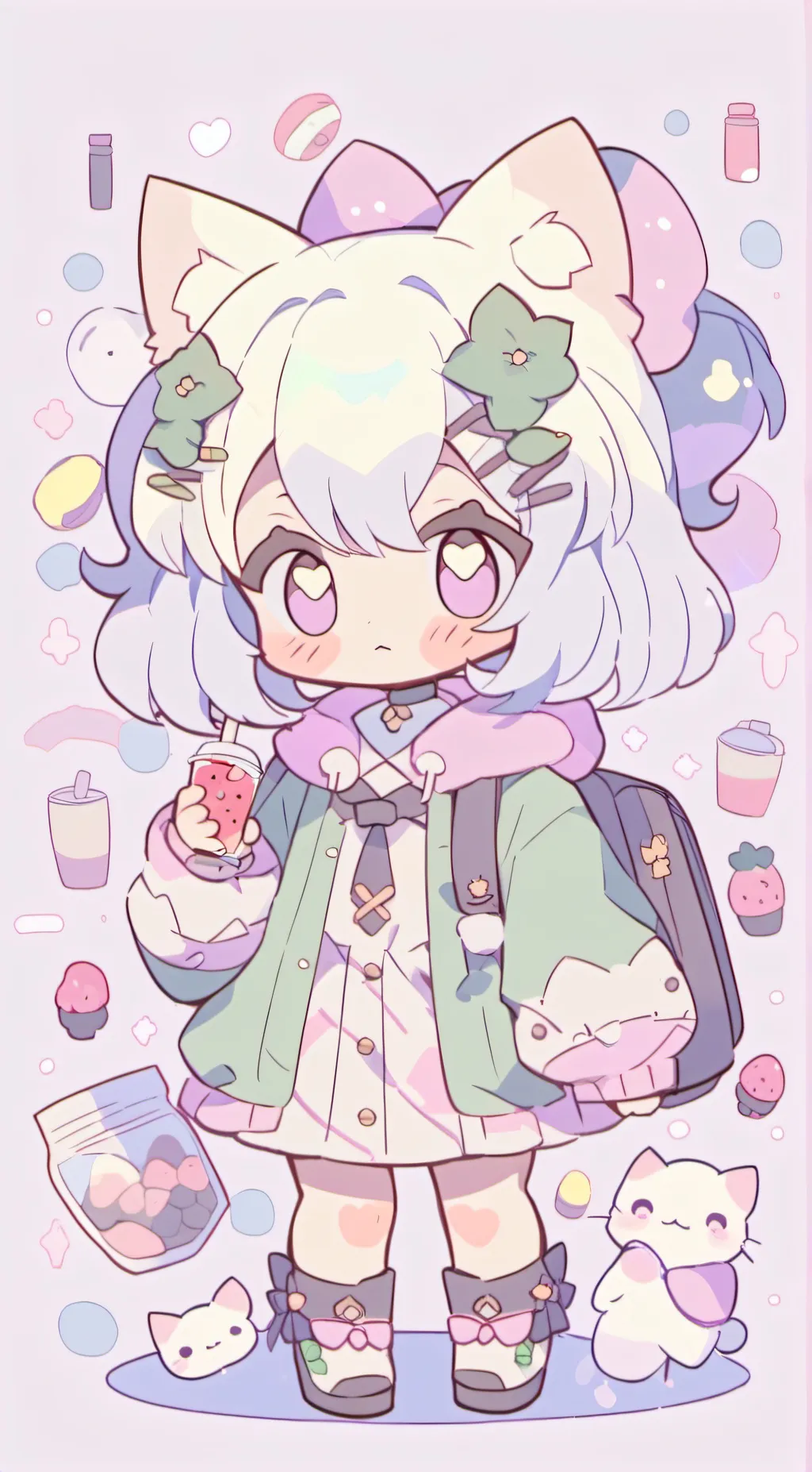 Talkie AI - Chat with cute boba cat girl