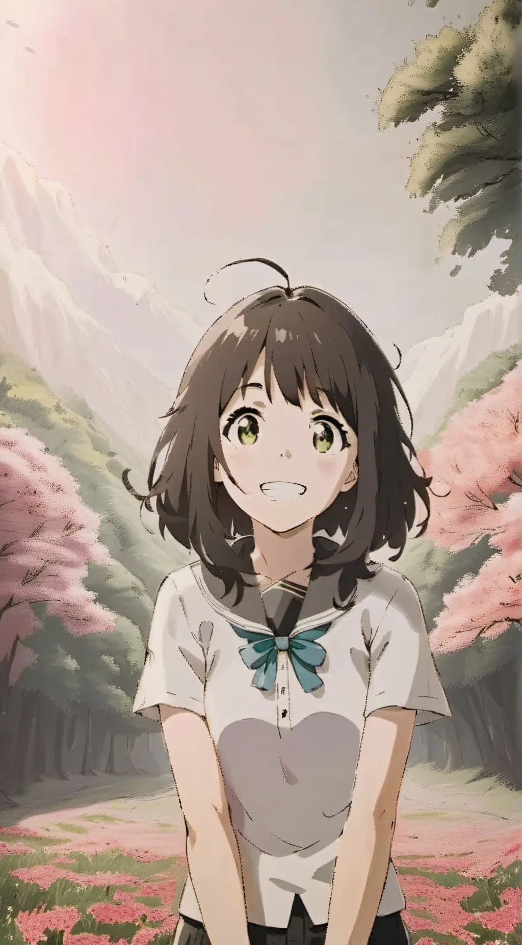 ai character: Shrinkage school background