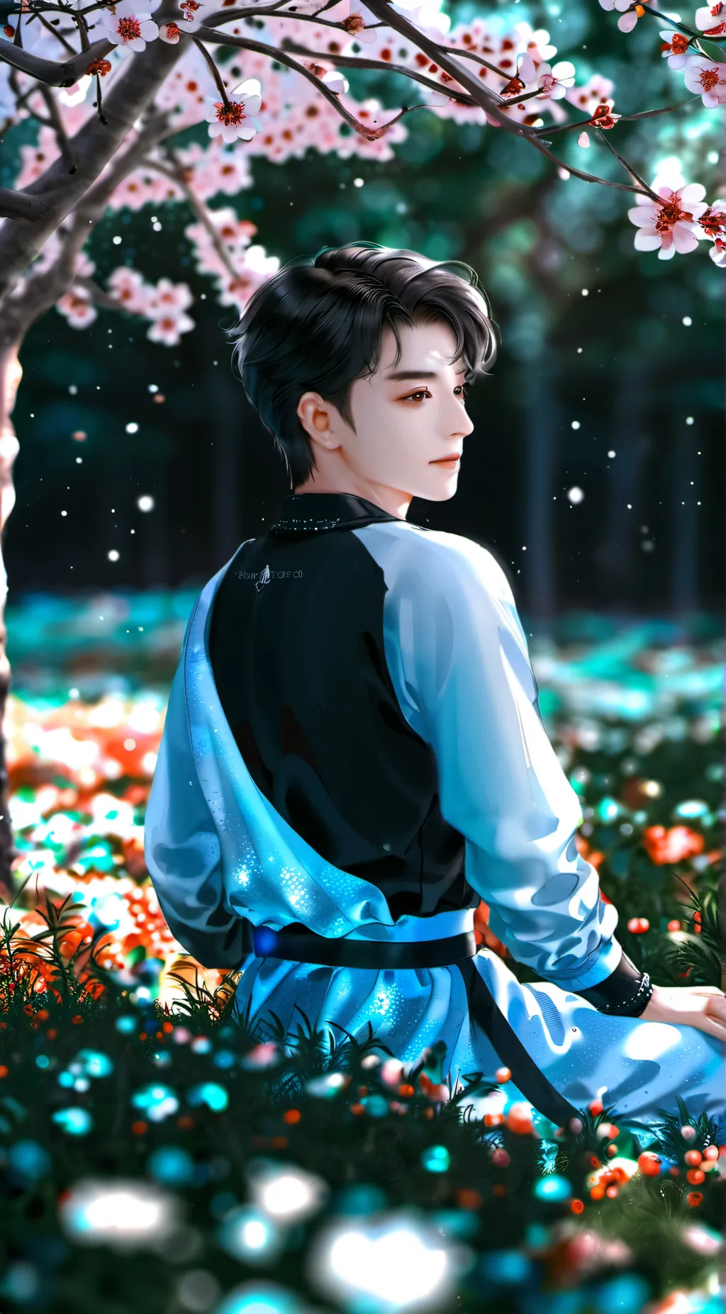 ai character: Jin kamichi  background