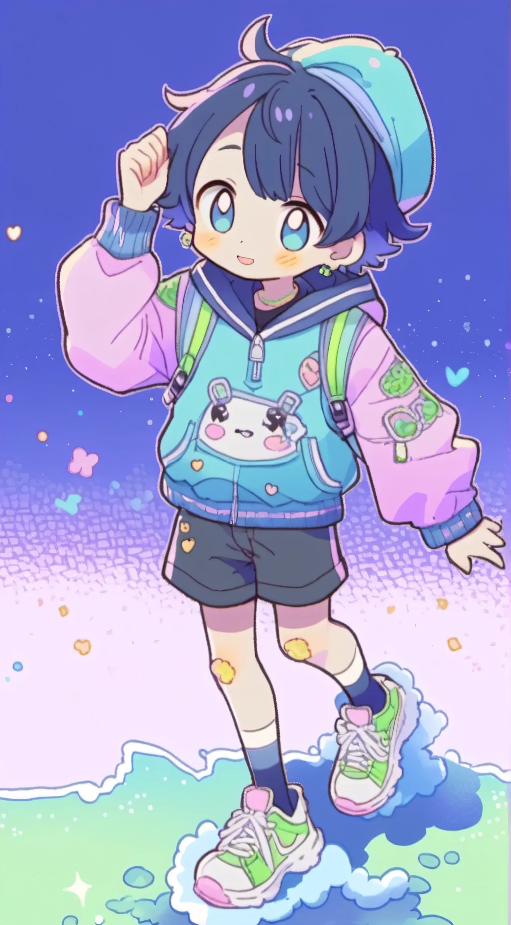 ai character: S0NIC background