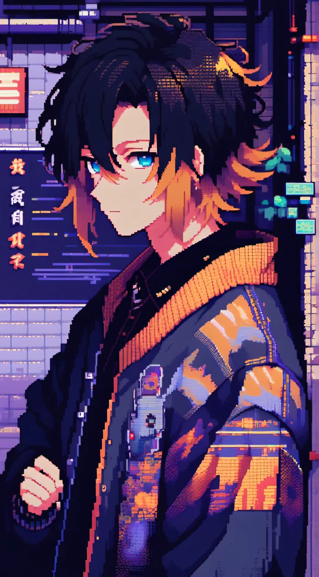 ai character: .•*°Denki°*•. background