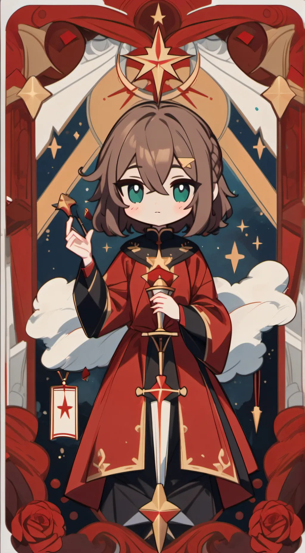 ai character: Rose background