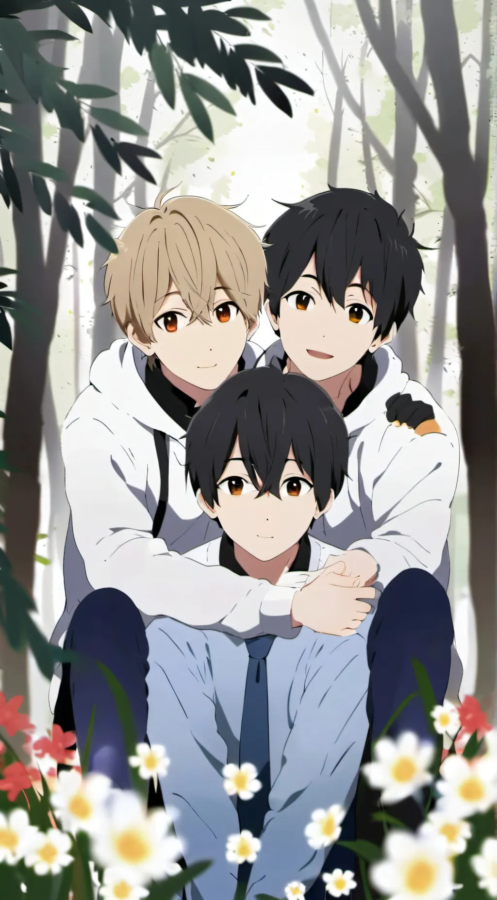 ai character: Timmy,Jax,Tom background