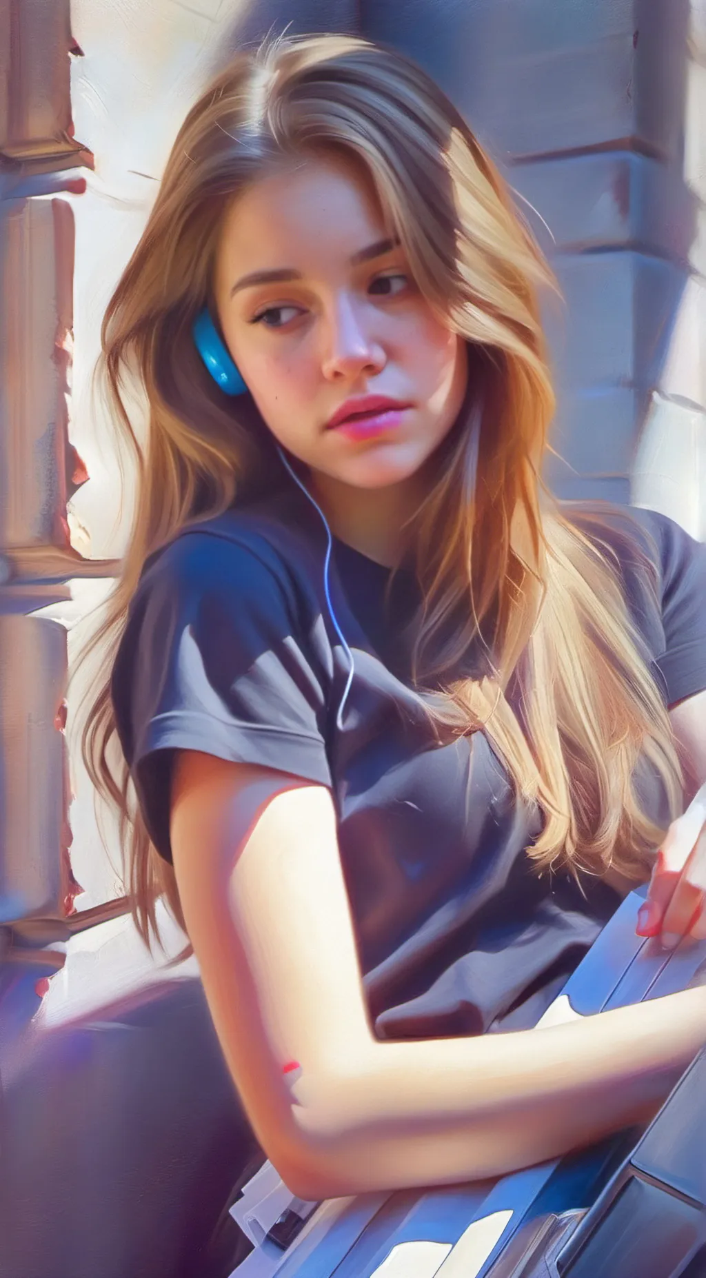 ai character: Karin  background