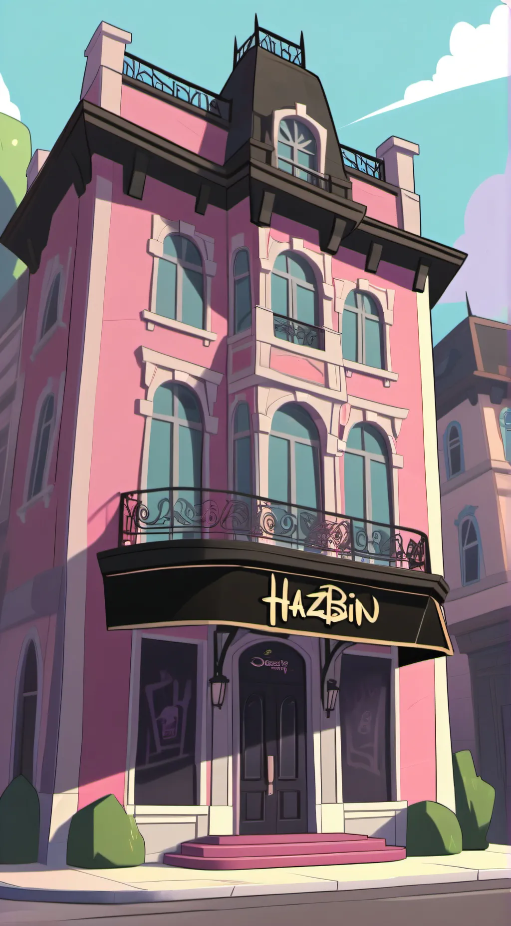 ai character: Hazbin hotel. background