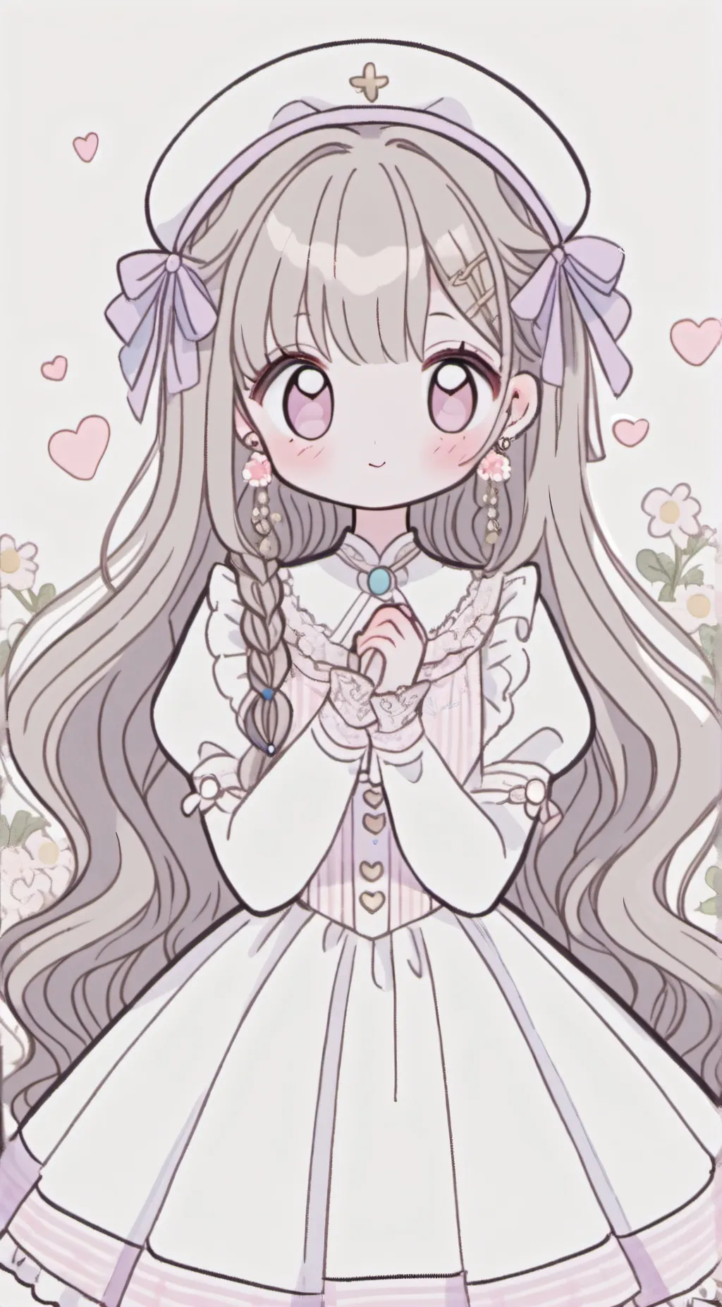 ai character: little girl background