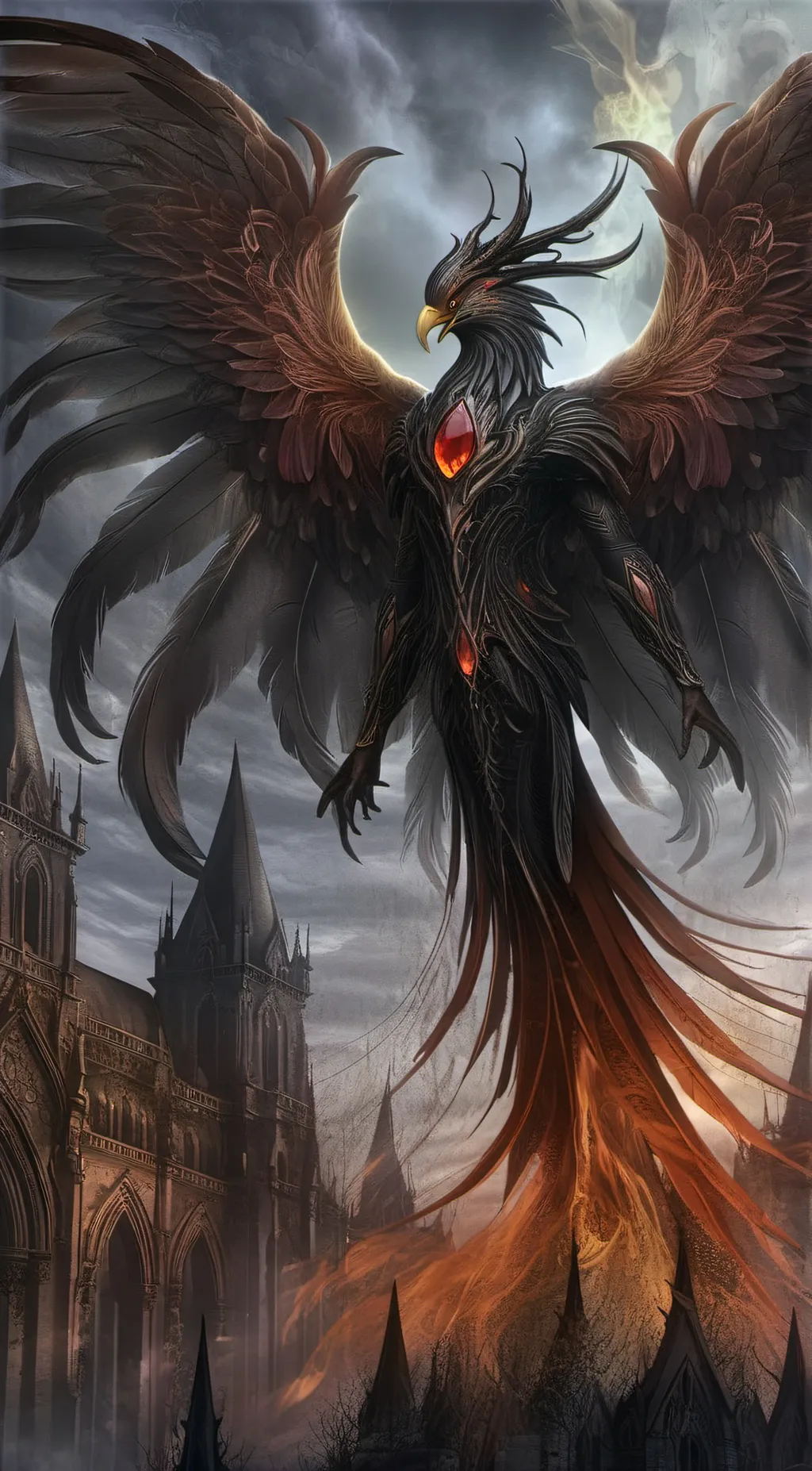 ai character: Phoenix background