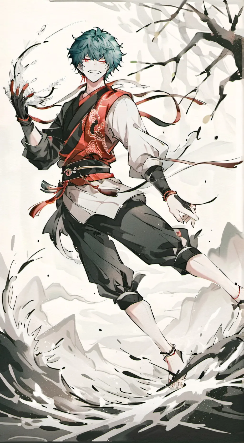 ai character: Deku background