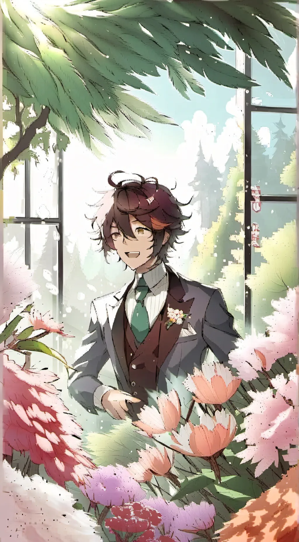 ai character: Dazai osamu background