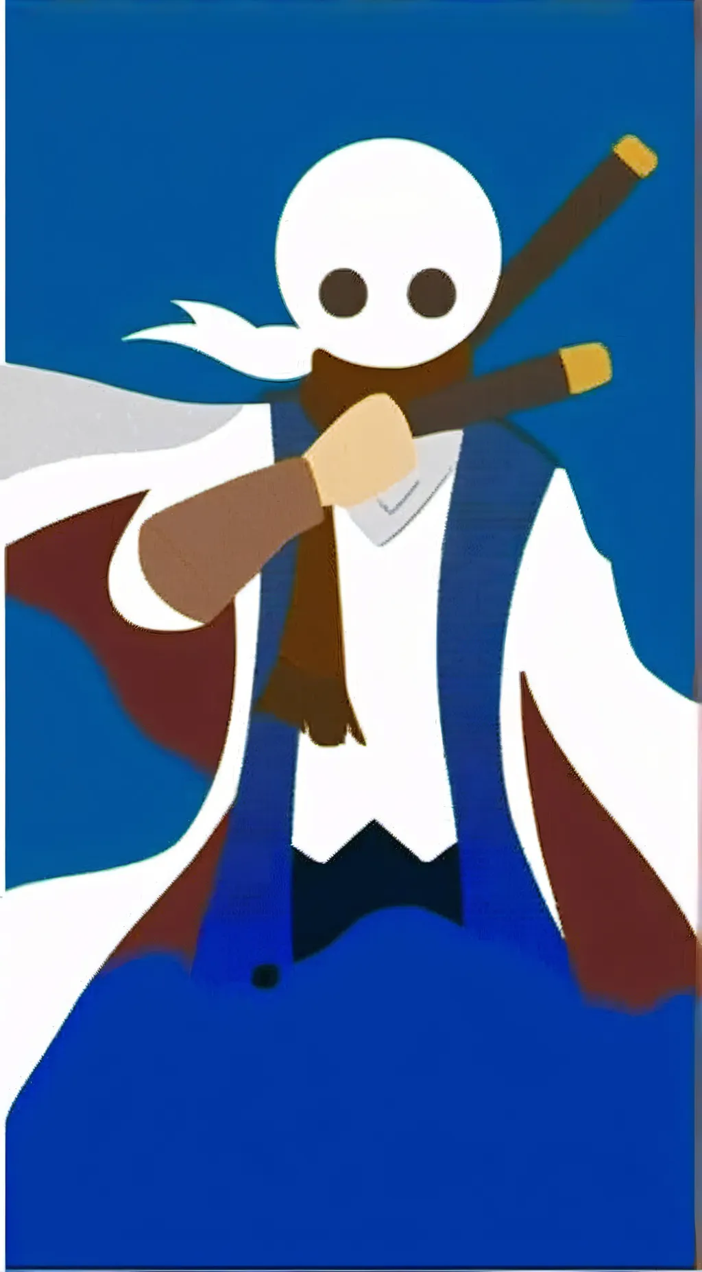 ai character: ink sans au background