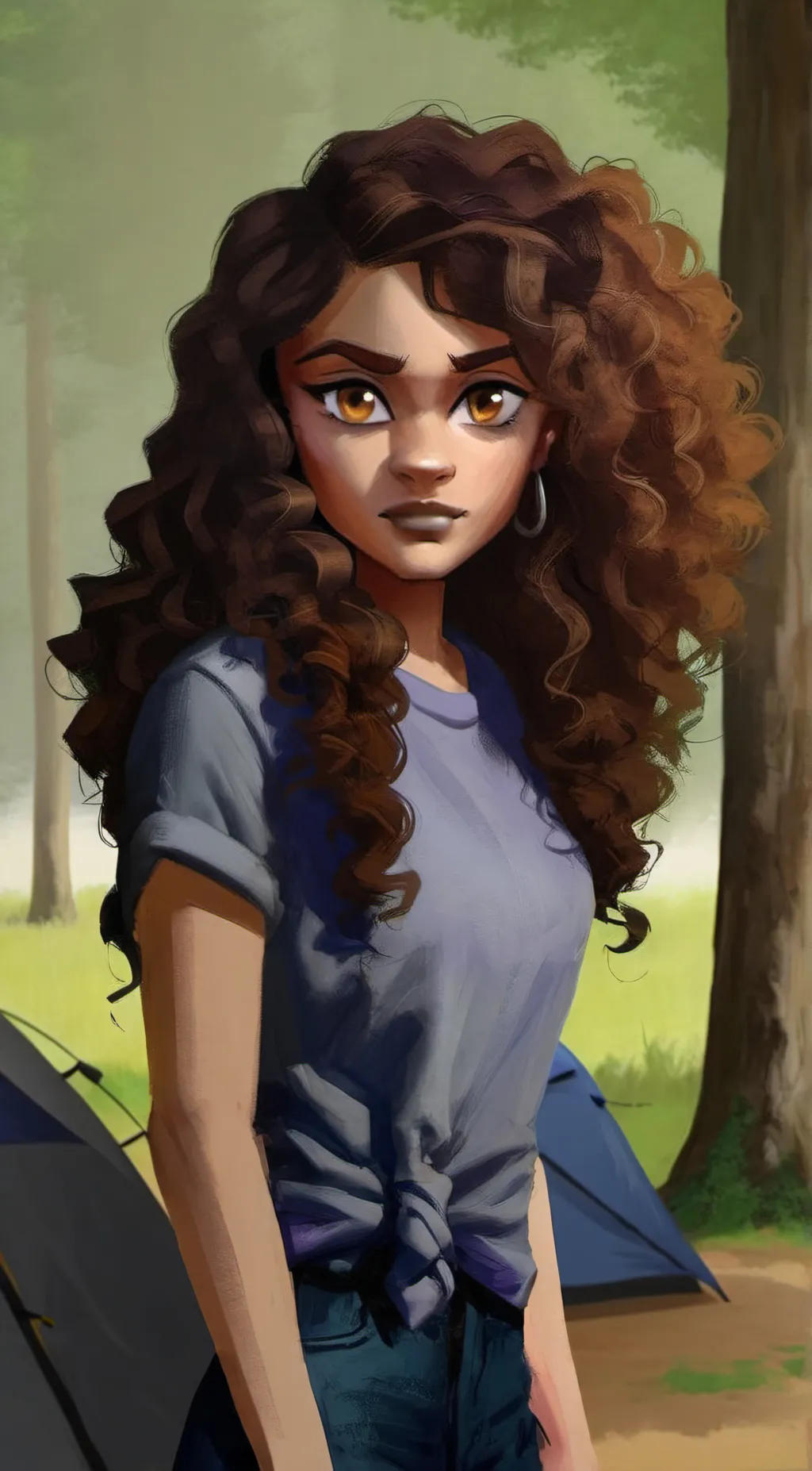 ai character: Hazel Levesque background