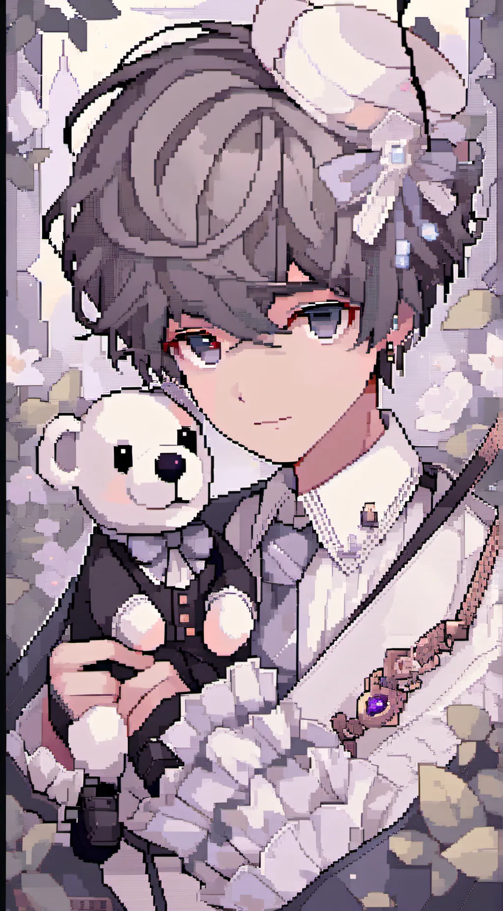 ai character: PUPPET BOY  background