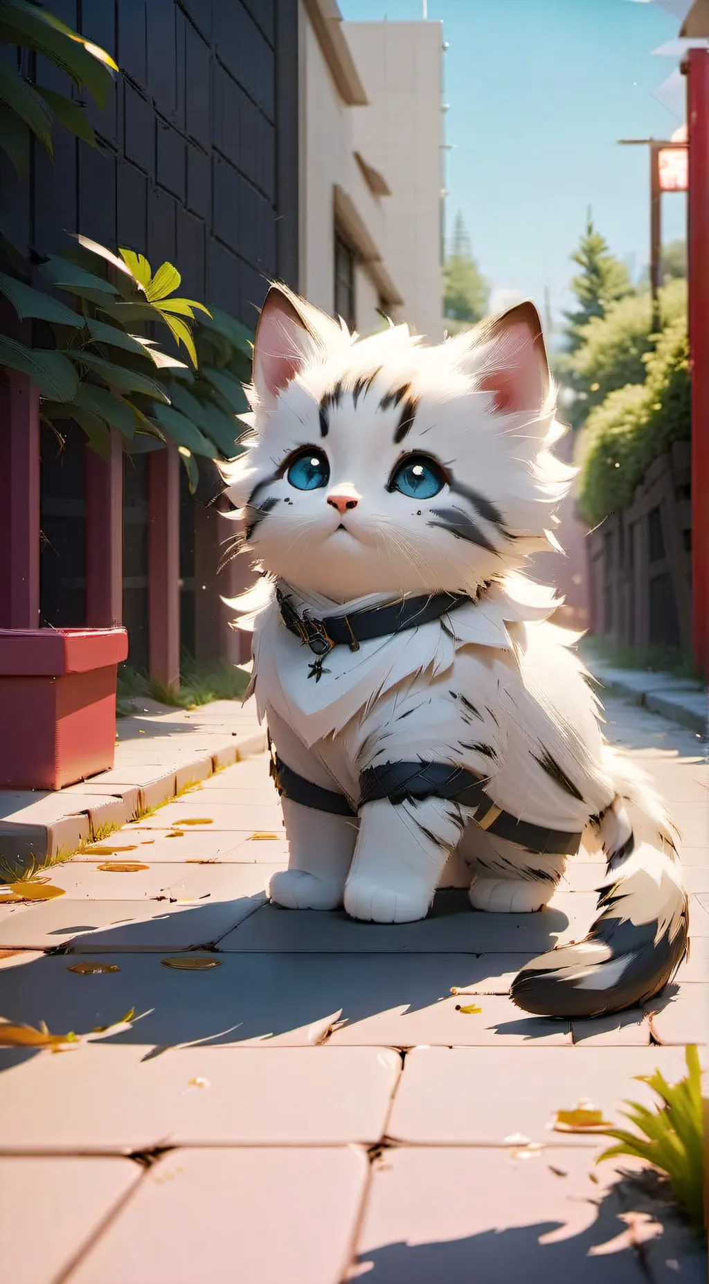 ai character: Kiki 🐱❤️ background