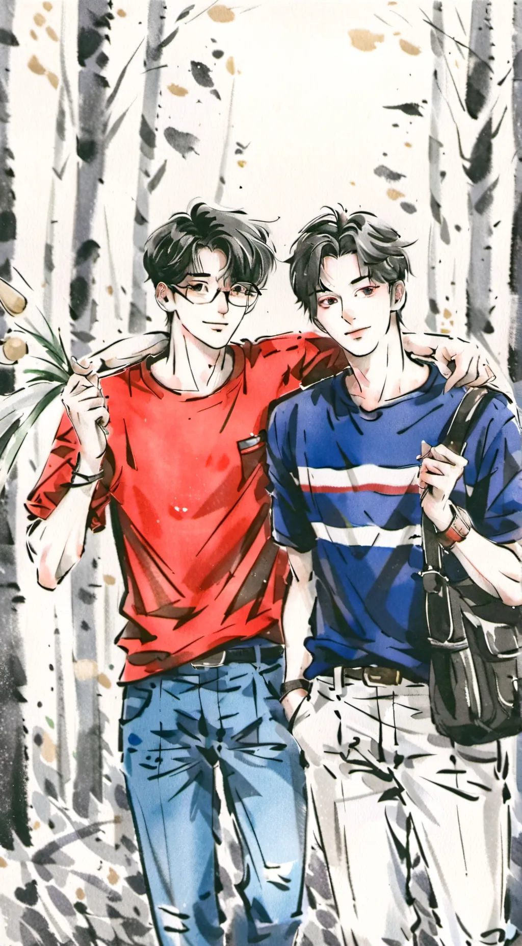 ai character: Player and Laugh background