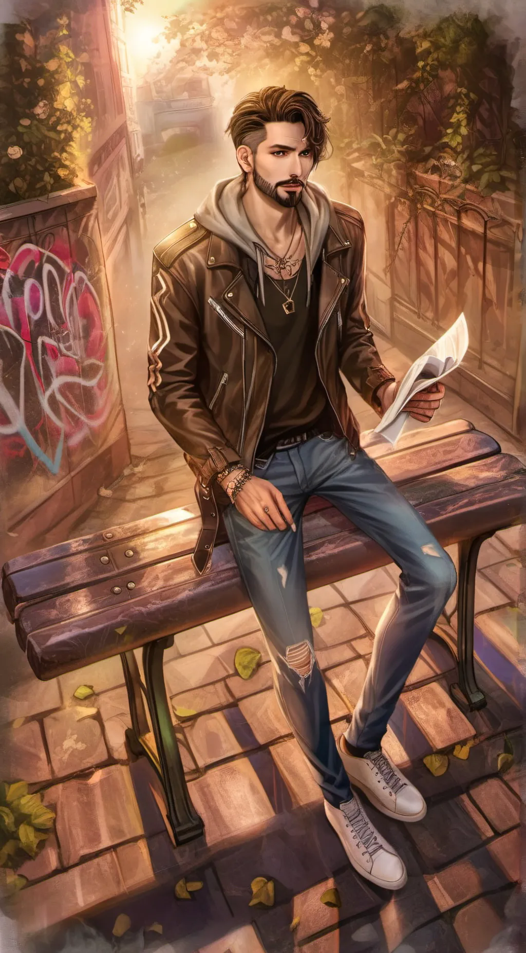 ai character: mark background