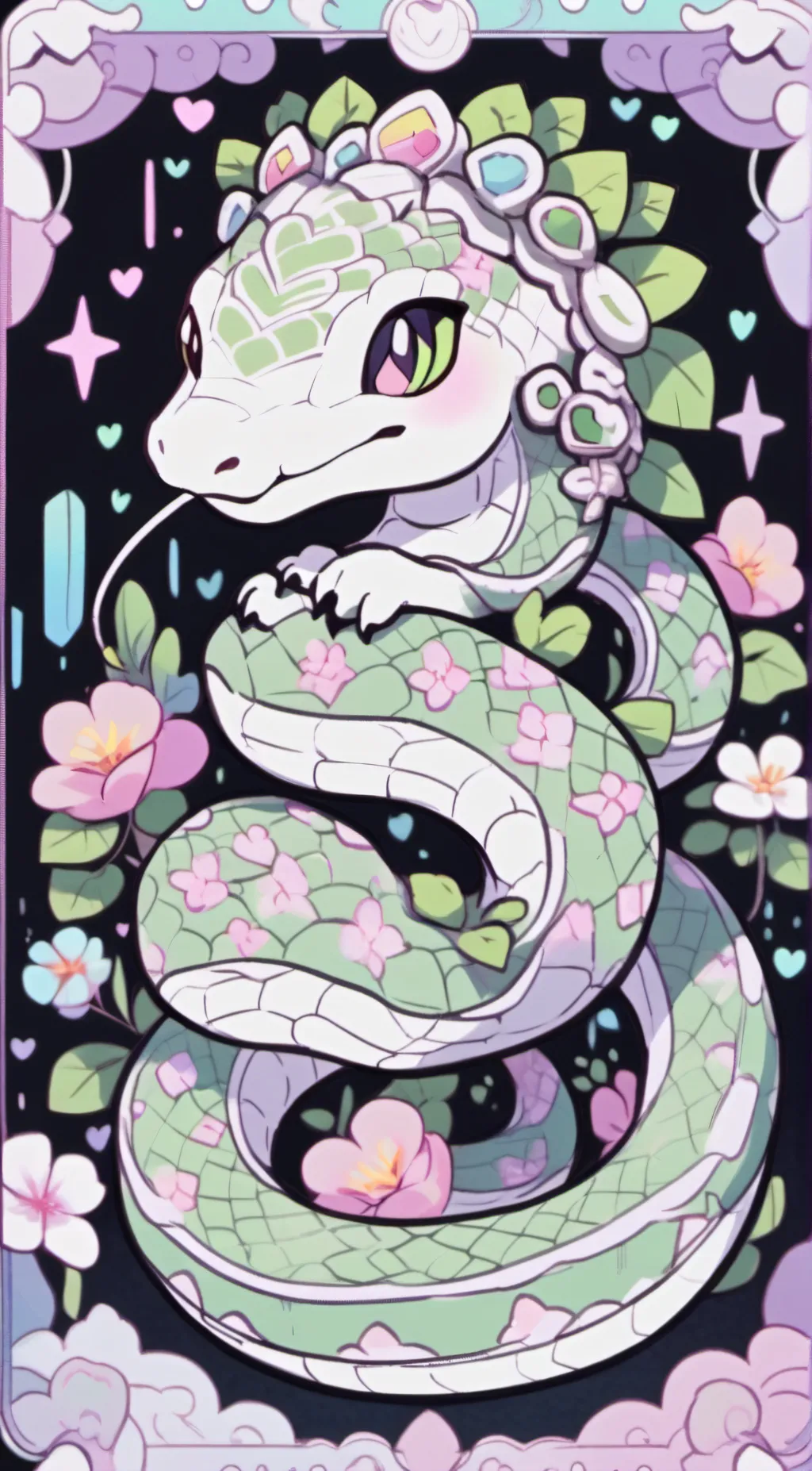 ai character: snake background