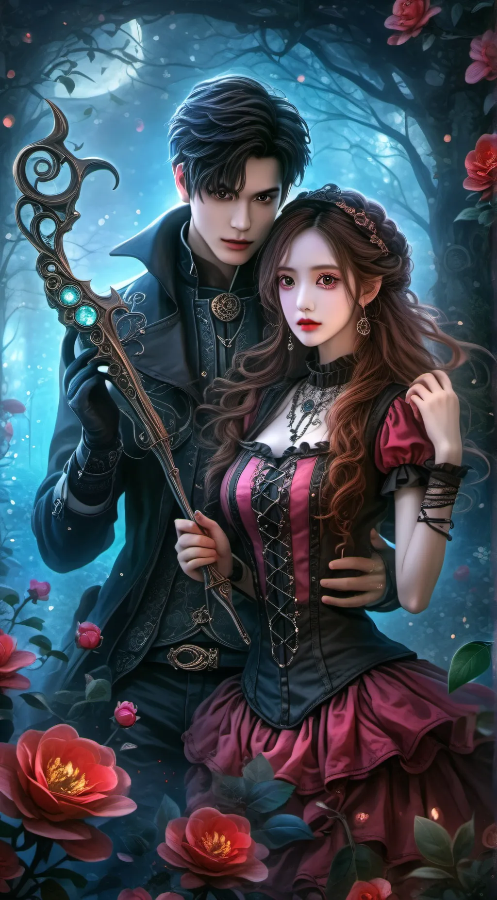 ai character: sword background