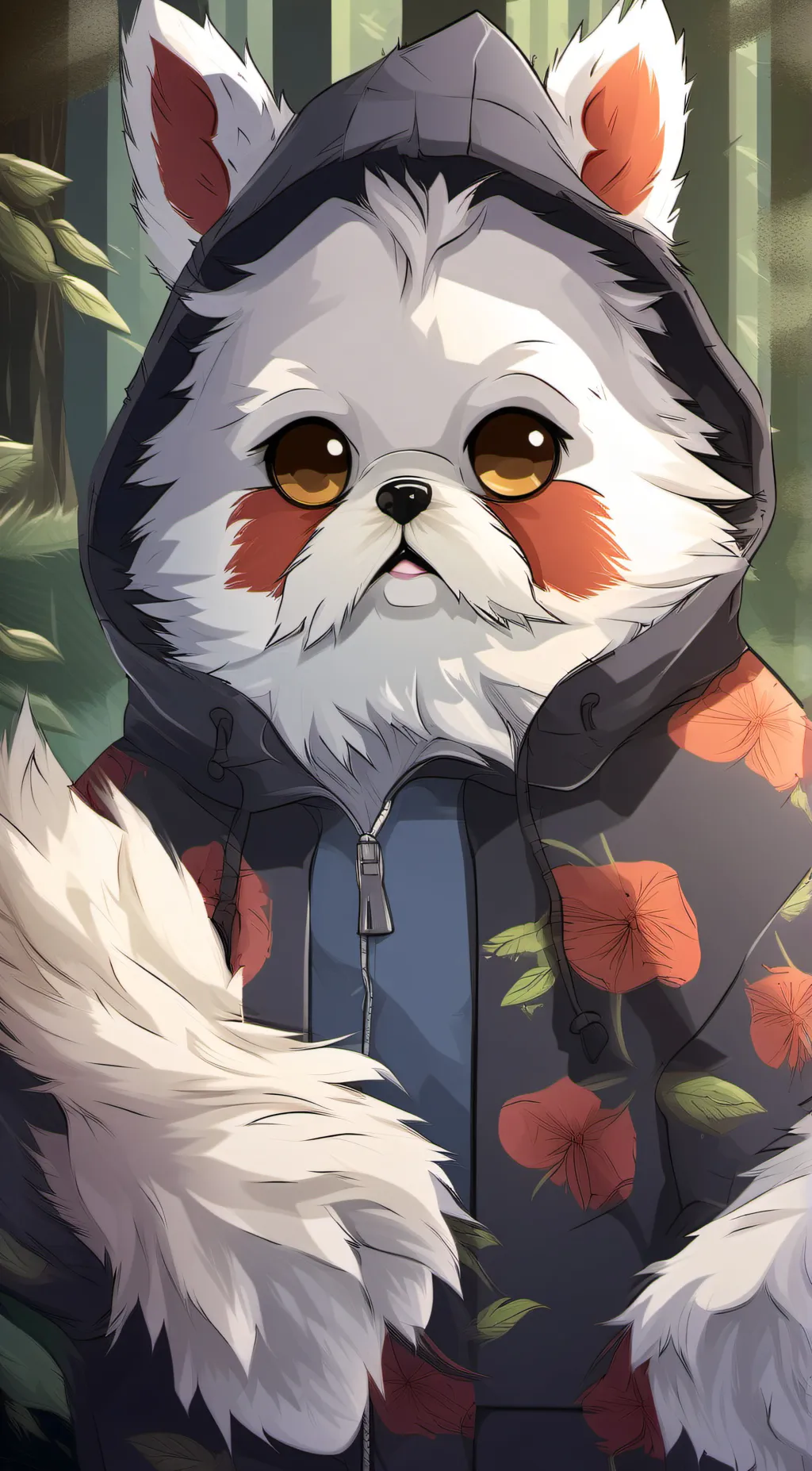 ai character: Smiling critters background