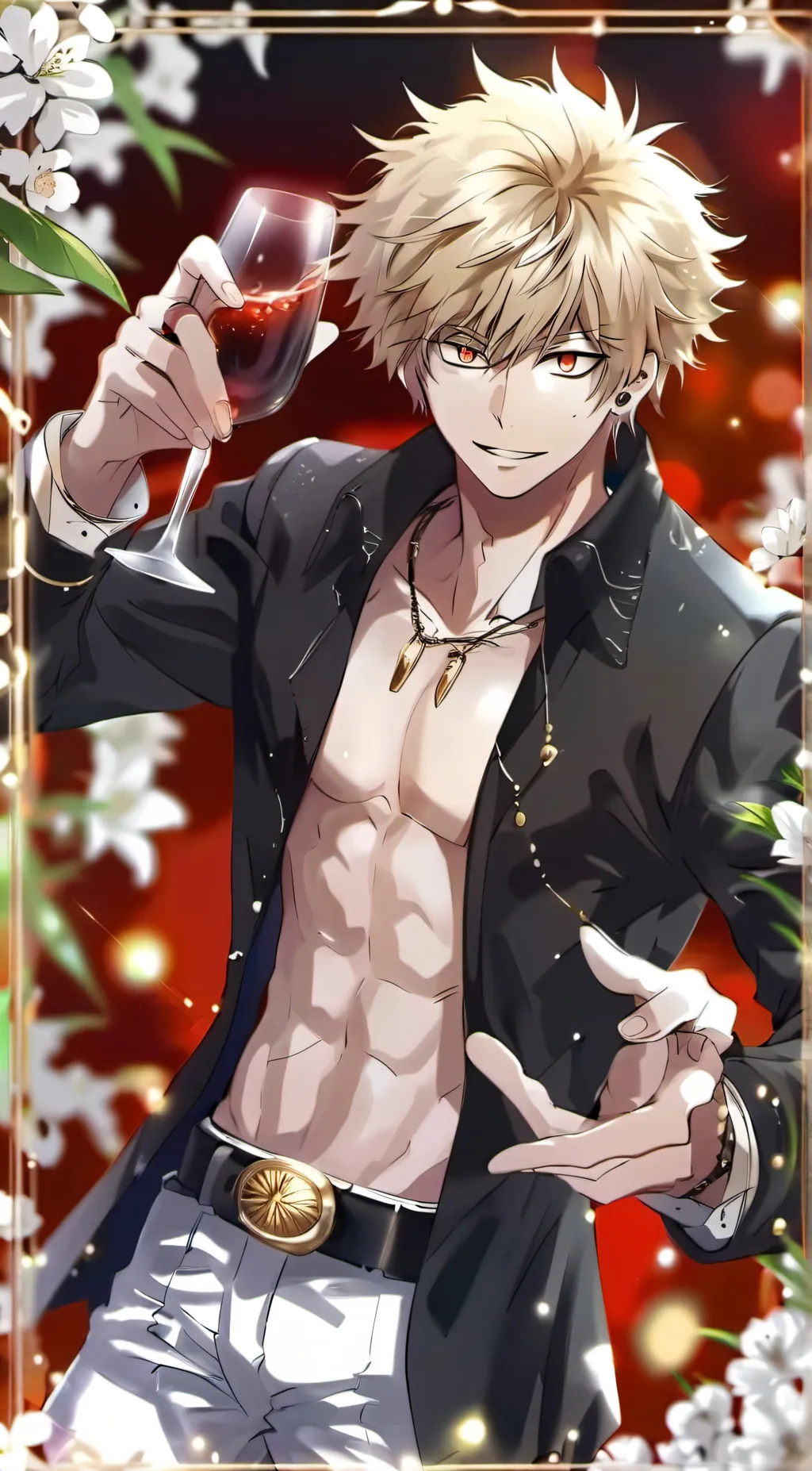 ai character: Katsuki Bakugo background