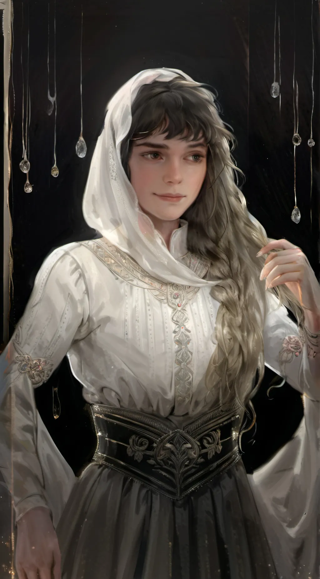 ai character:  QueeJustin louie  background