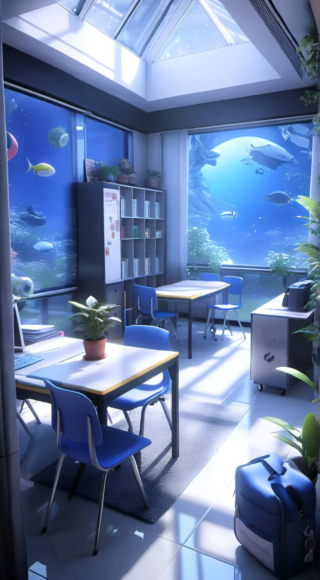 ai character: School background