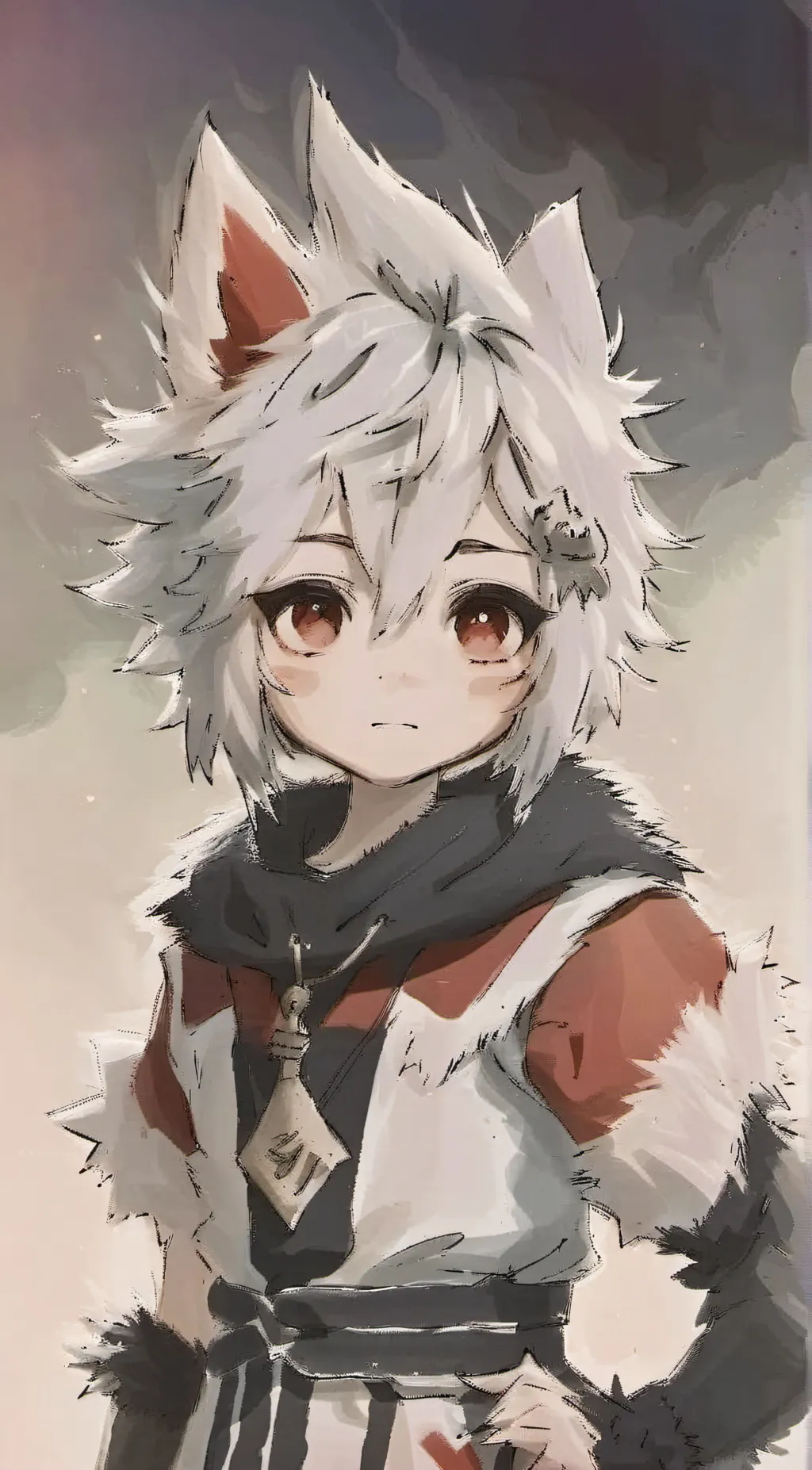 ai character: Furry girl background