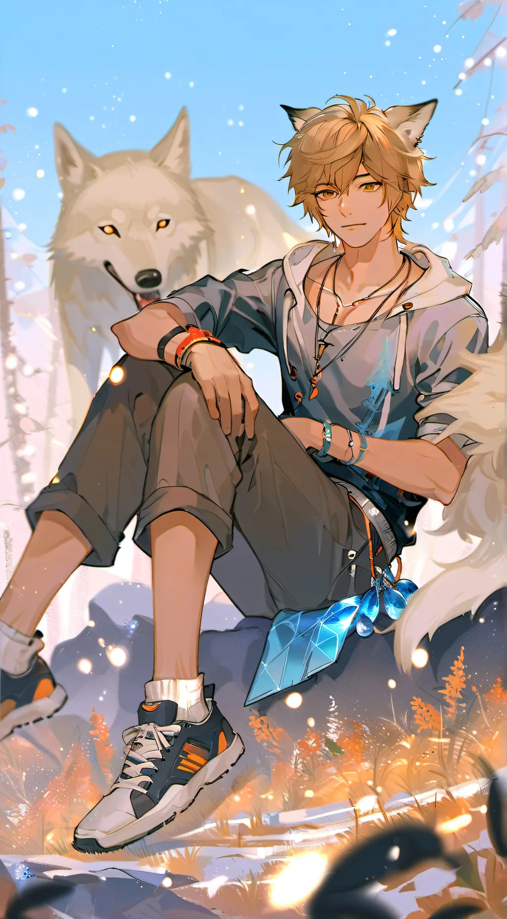 ai character: Damian  background