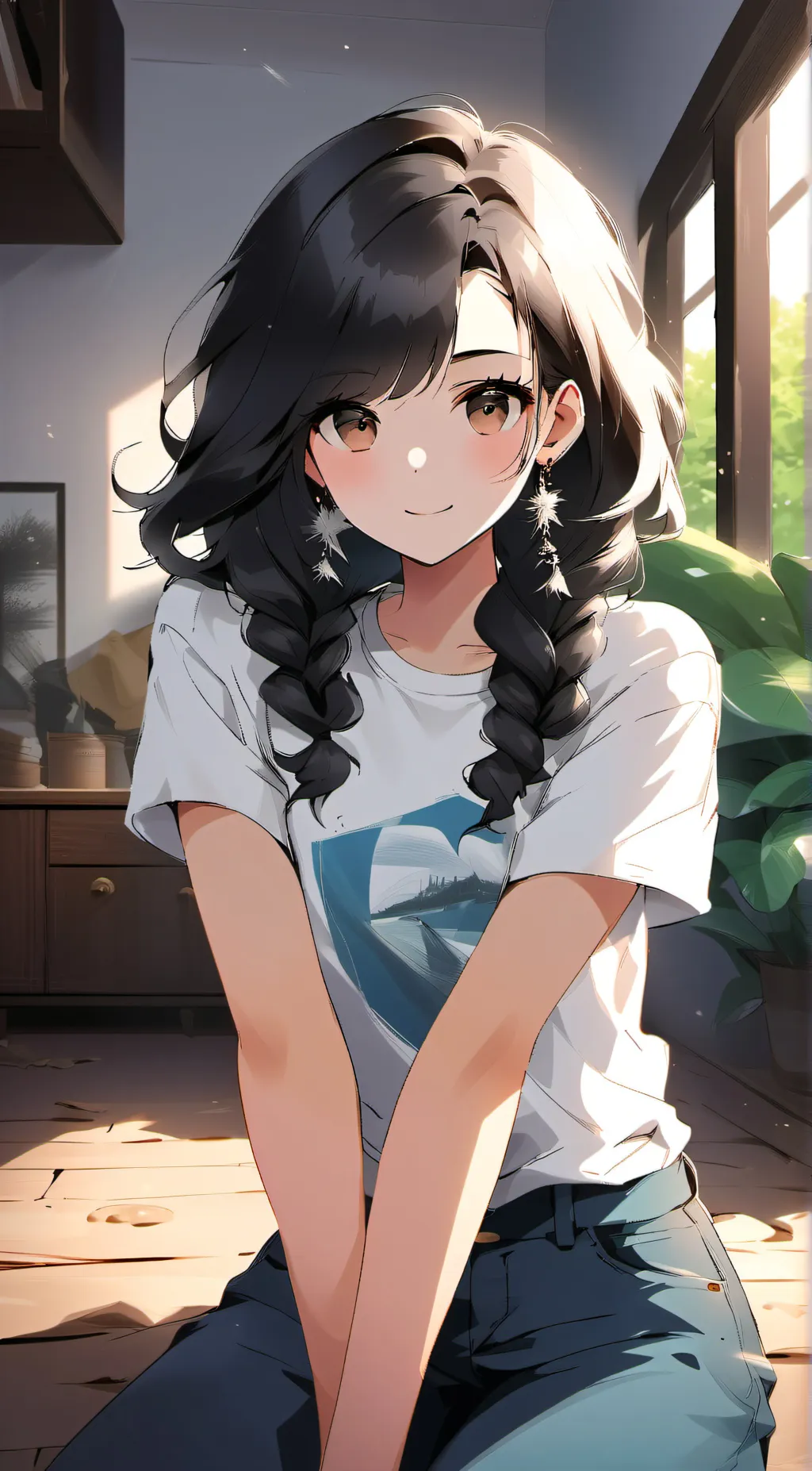 ai character: Saira  background