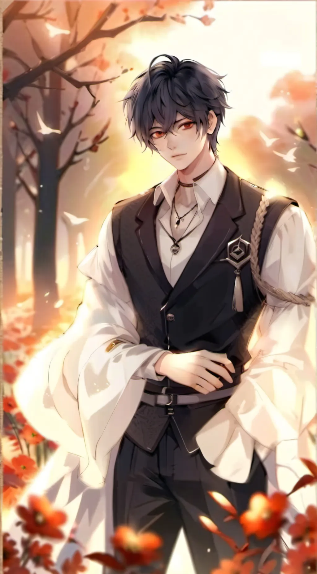 ai character: Axel  background