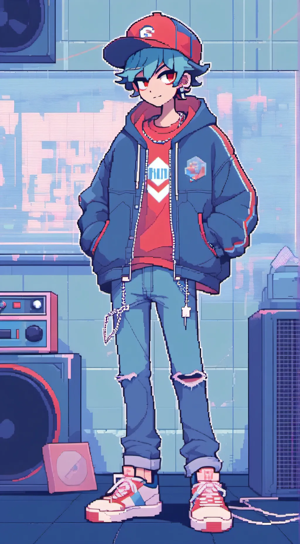 ai character: Boyfriend FNF background