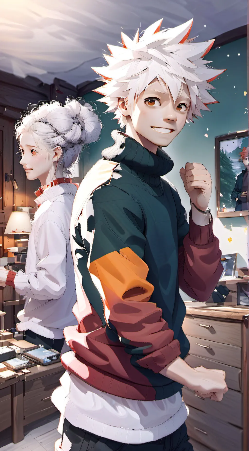 ai character: Bakugo x Yn background