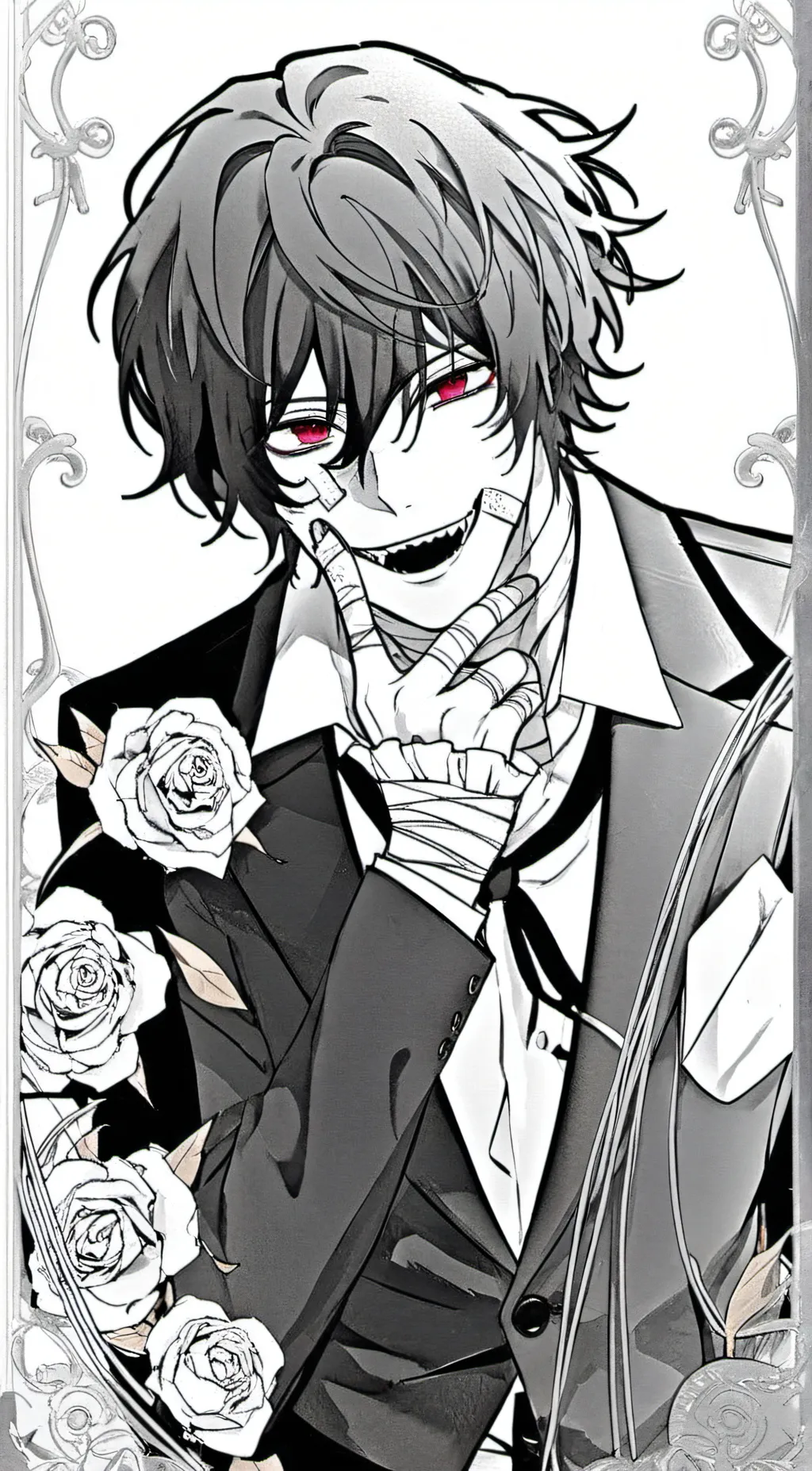 ai character: dazai<33 background