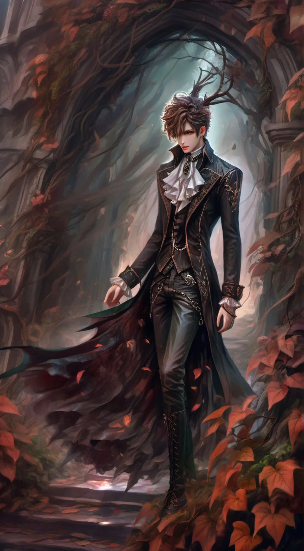 ai character: Grey  background