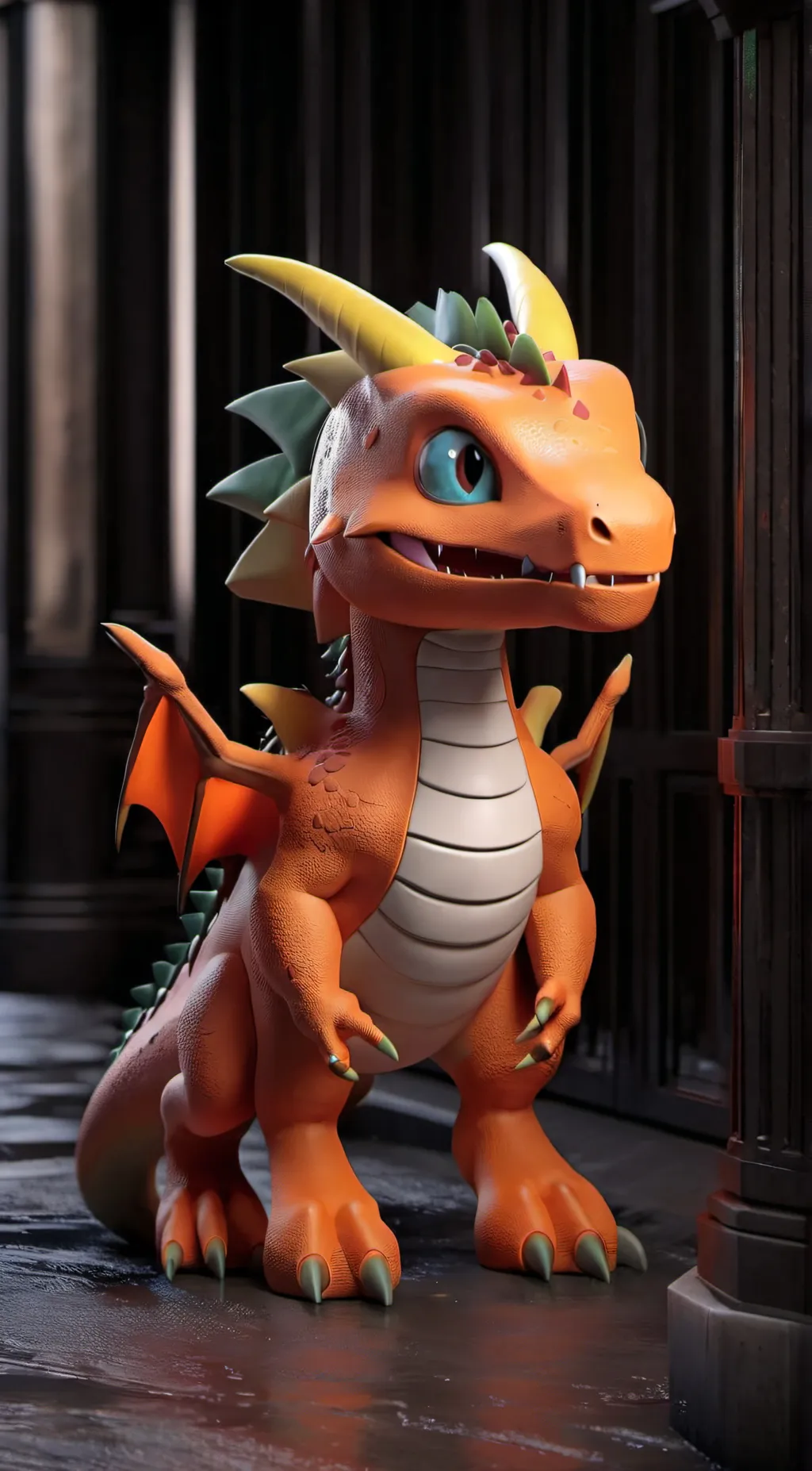 ai character: Charizard background