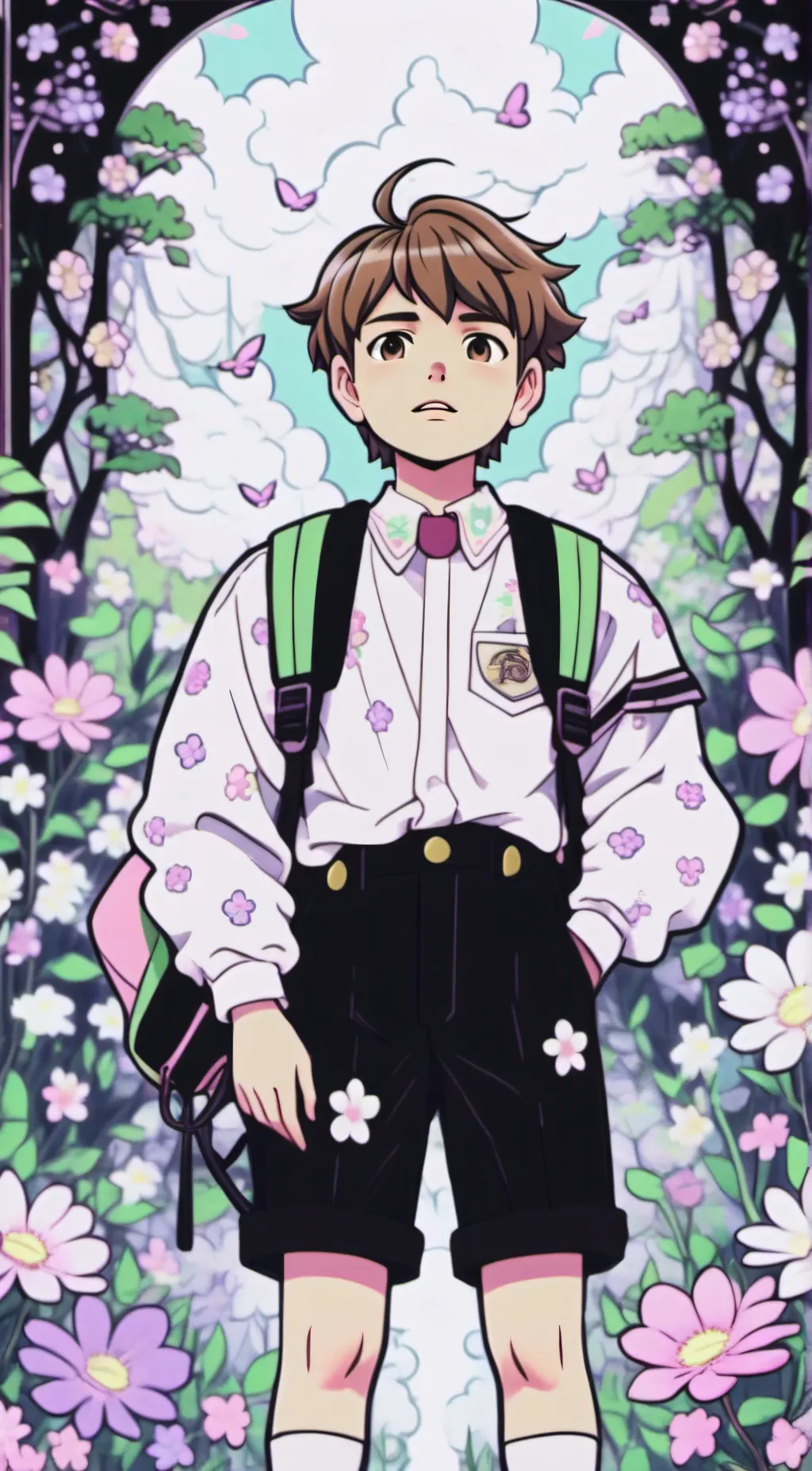 ai character: EVAN by Amiyah  background