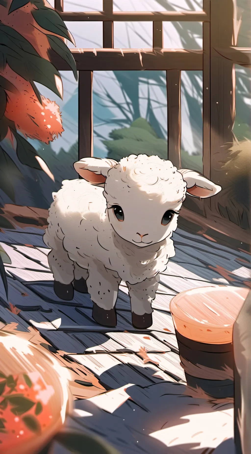 ai character: clt of the lamb  background