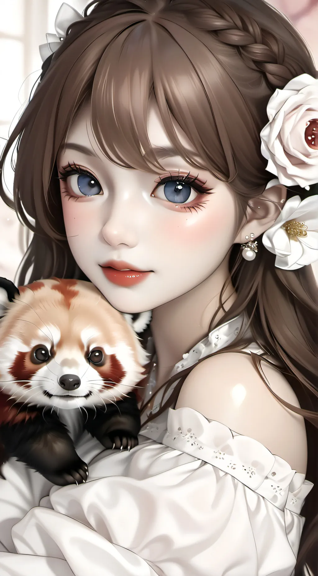 ai character: Mocha background