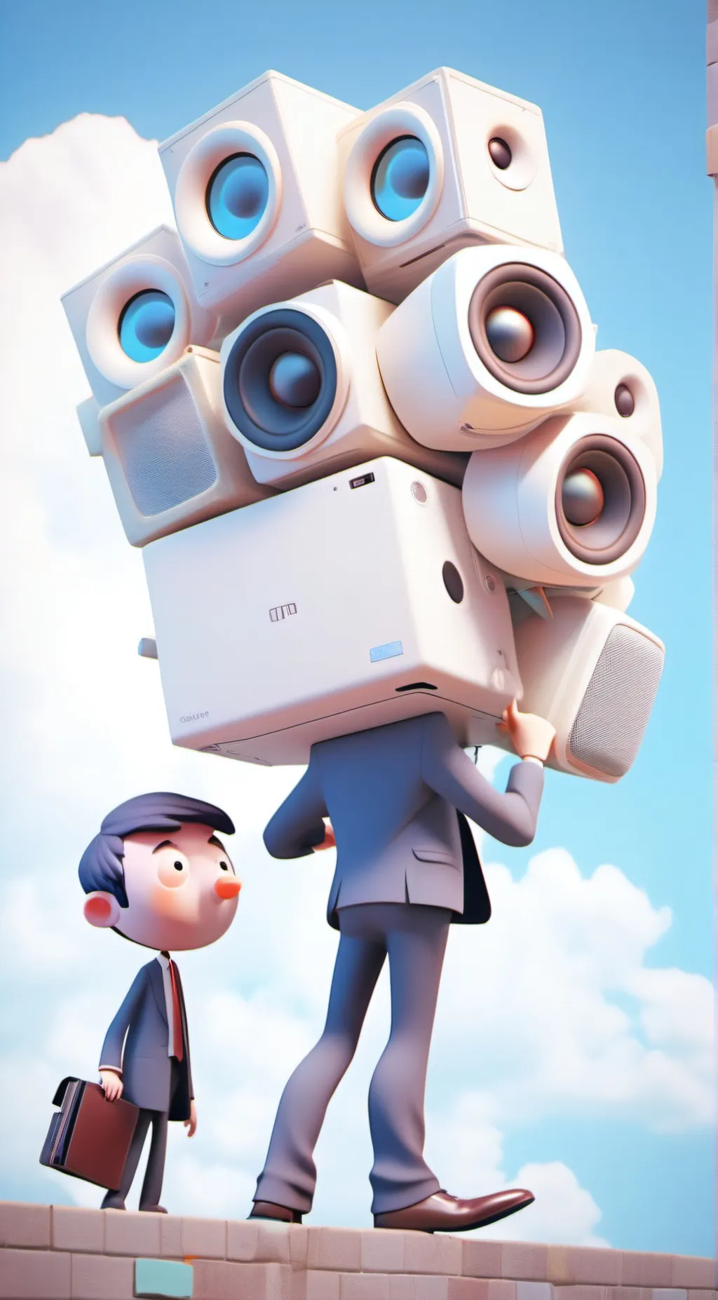 ai character: skibidi toilet background